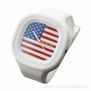Fashion Brief Country's Silicone Electronic Watches